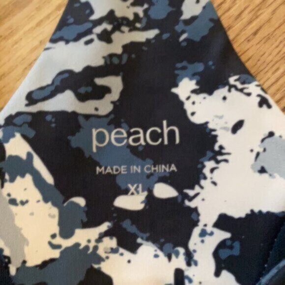 Peach Multi Colored Sports Bra - Picture 2 of 2